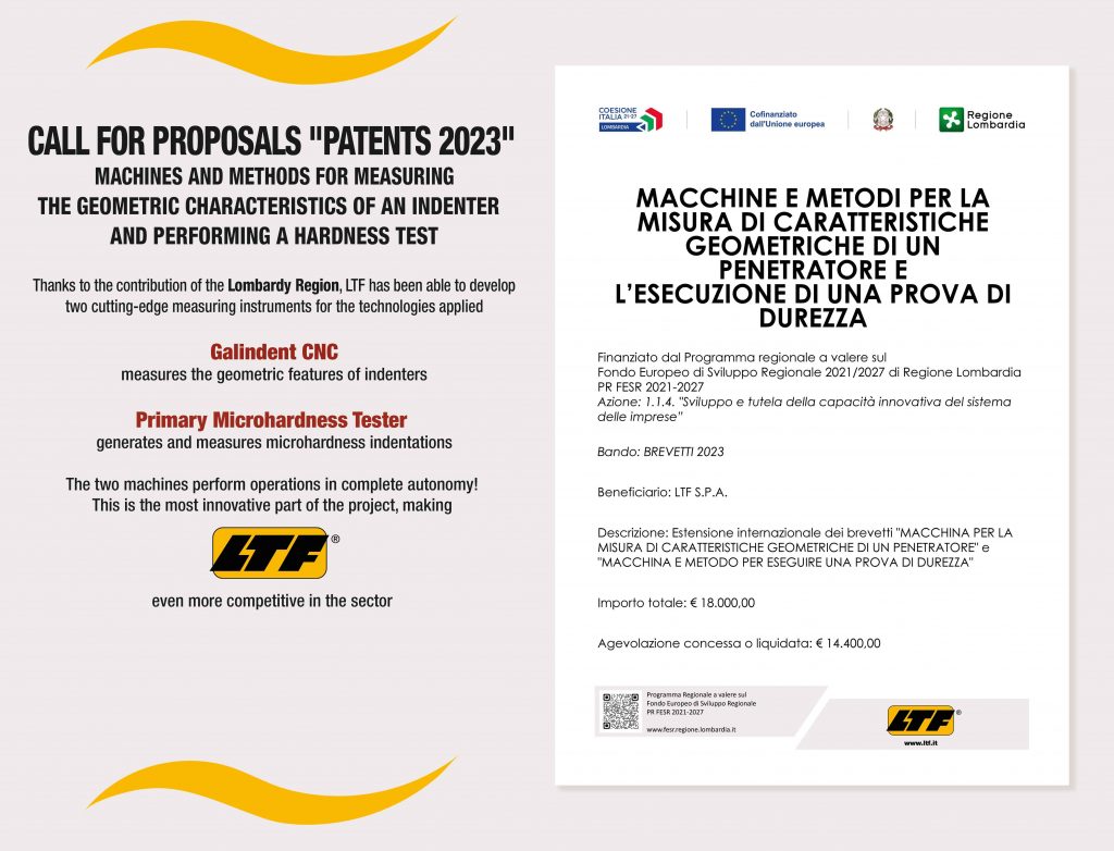 Lombardy Region CALL FOR PROPOSALS “PATENTS 2023”